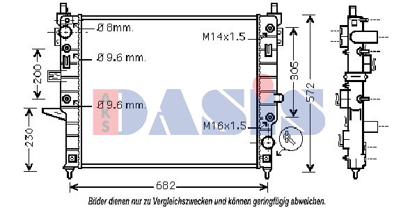 AKS DASIS Radiators, Motora dzesēšanas sistēma 121740N